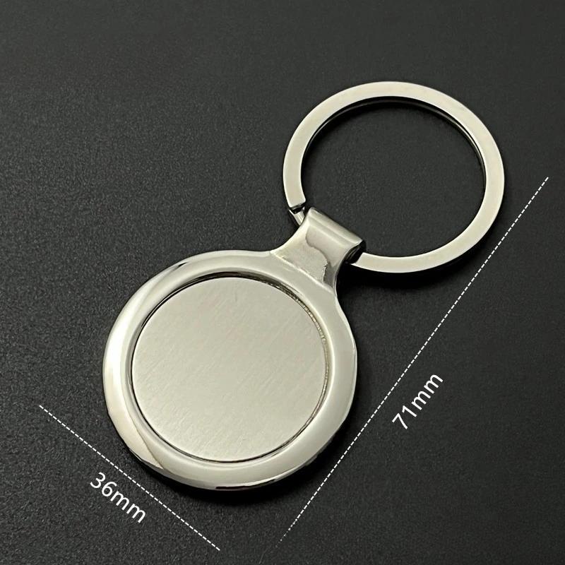 Custom Name Couple Keychain Anniversary Gift for Boyfriend Him Her Stainless Steel Key Ring Laser Engraved Sided Text Keyring