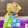 Electronic Wooden Fish Keyboard Keychain Luminous Fingertip Button Key Ring  Finger Toys