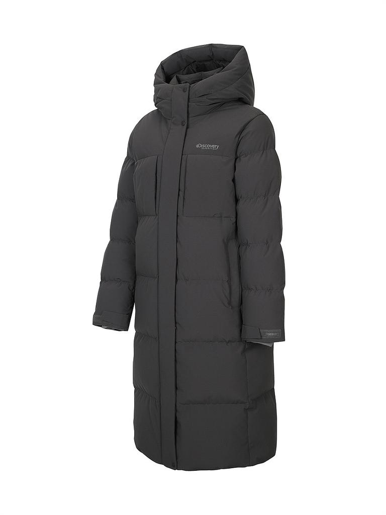 Discovery Expedition Women'S Leicester G Goose Down Long Padded Jacket (D.Grey)