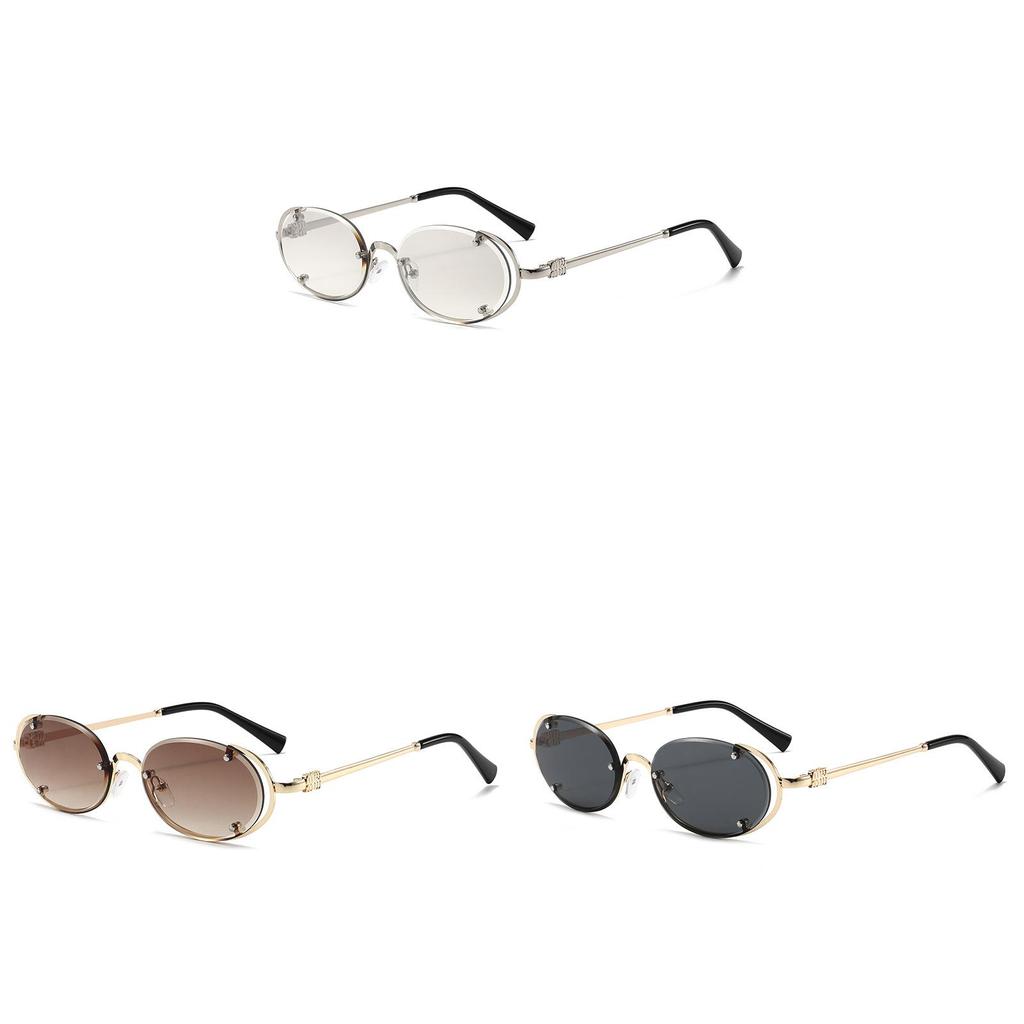 Summer Elliptical Sunglasses For Women With Uv400 Protection Pc Frame Stylish Outdoor Fashion