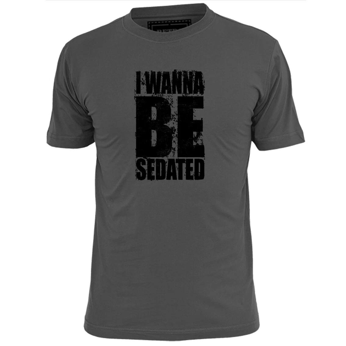 Mens I Wanna Be Sedated Punk T shirt Ramones Pistols Ruts Clash 2XL