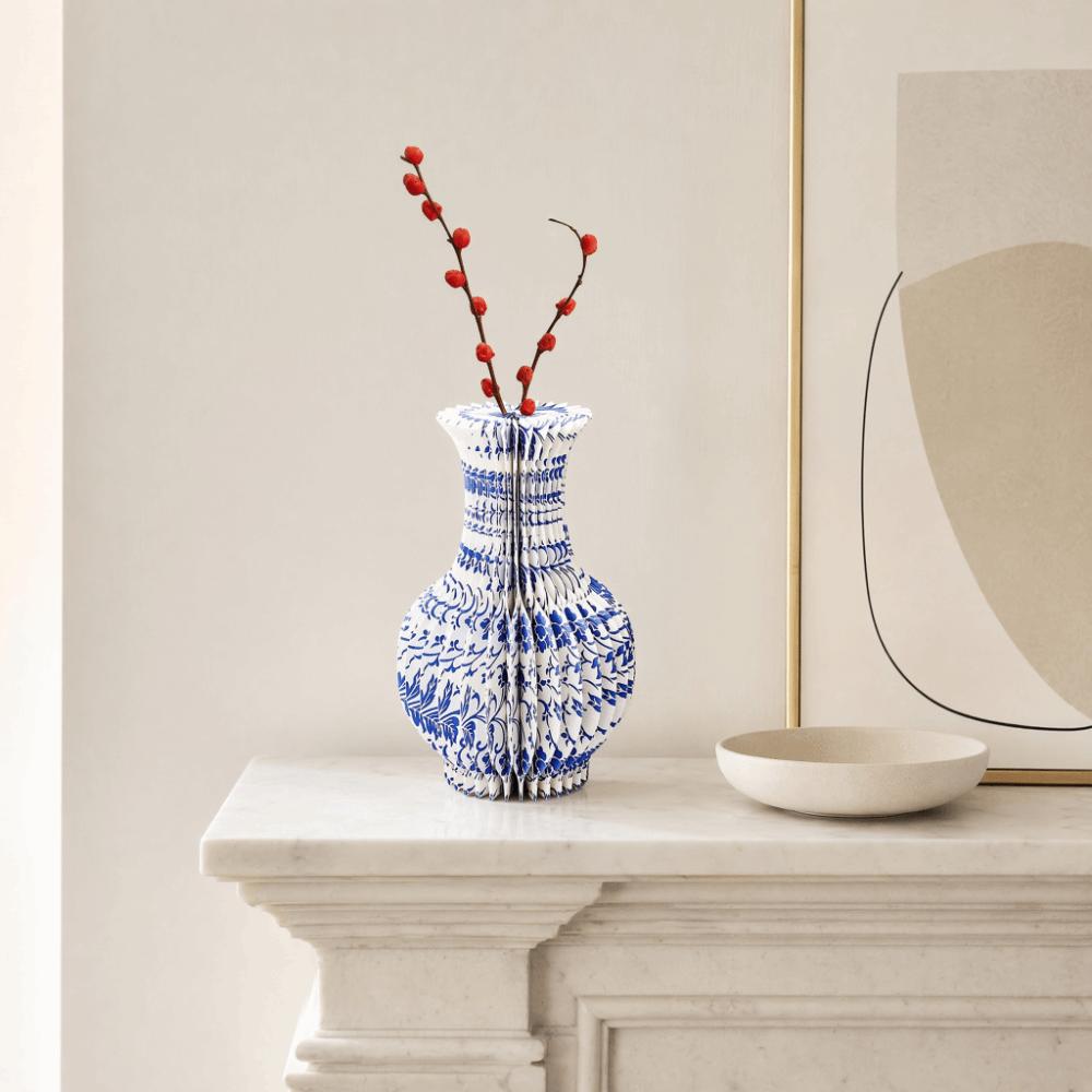 Handgefertigte Wabenpapier-Vase Dekorative Tischdeko Wohnzimmer