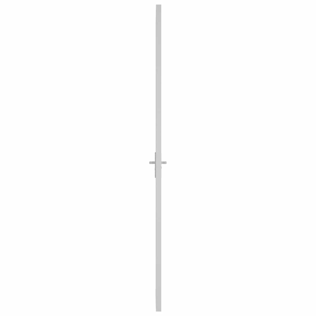 Vidaxl Drzwi Wewnętrzne, 83X201,5 Cm, Białe, Szkło Esg I Aluminium