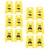 Cat Vomit Caution Sign Plastic Innovative Design Obvious Dogs Vomits Warning Sign for Indoor