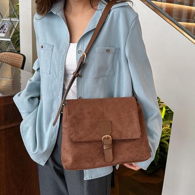 Spring Retro Matte Bag Women's 2025 Texture Versatile Small Square Bag Fashion Niche Shoulder Messenger Bag