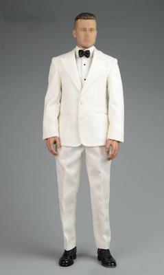 16 Scale Figure Accessory  Men's Suit, Banquet Dress, Evening Dress (Head and Body Not Included) White