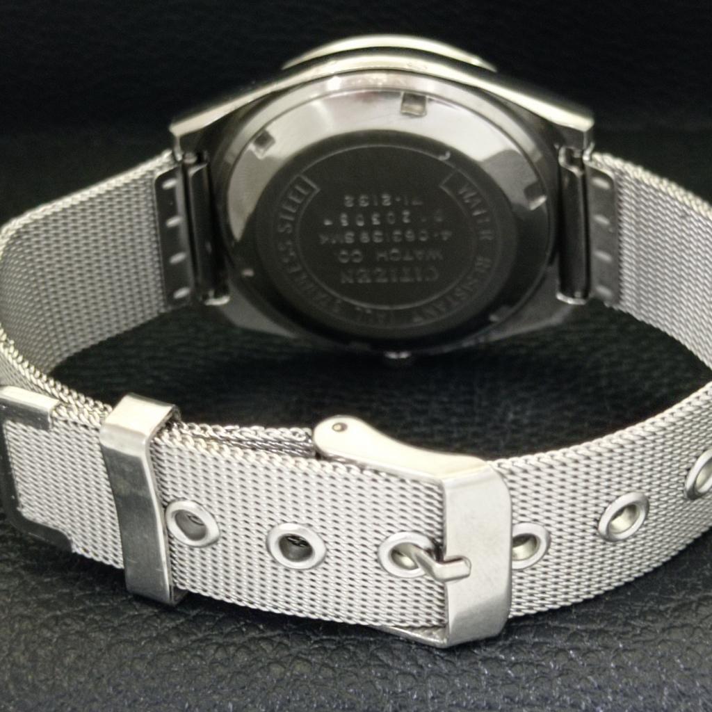 Gebrauchte Citizen Herrenuhr Automatik 8200 Japan Day&Date mit blauem Zifferblatt a432590-2 R112-a432590