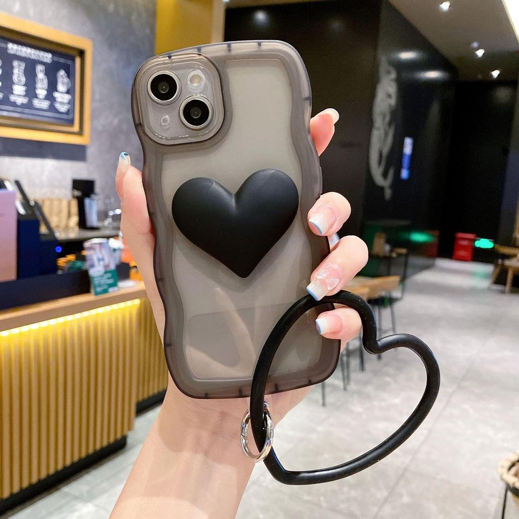 Applicable To Apple 14 Mobile Phone Case Wave Edge Love Bracelet IPhone 15 Soft Shell XR Anti-fall Soft Shell Protective Case