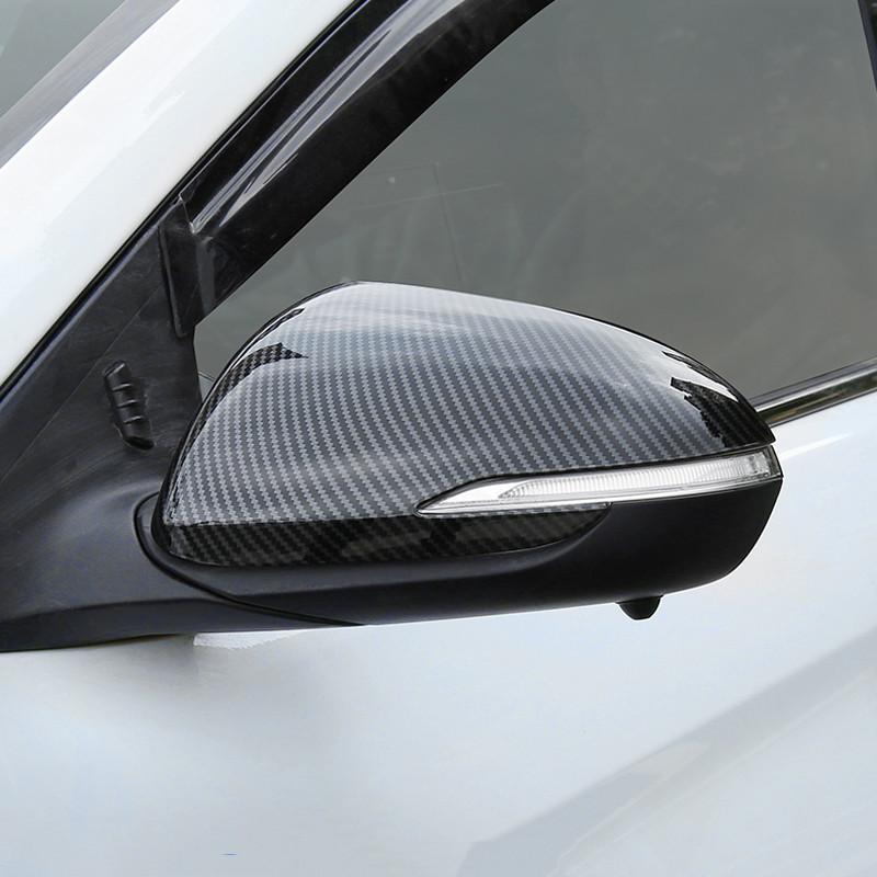 For Hyundai I30 I30 2017 2018   Car Side Door Rearview Turning Mirror Sticker Cover Trim ABS Carbon Fibre Accessories
