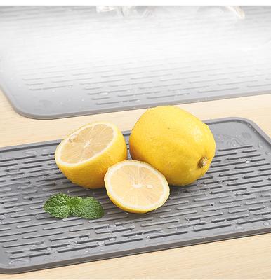 Tapete de drenagem de silicone para bancada de cozinha, tapete para copos, tapete para mesa, tábua de corte antiderrapante, tapete de isolamento térmico fixo, tapete para panelas, tapete para tigelas, tapete antiaquecimento