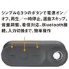 OHM Electric AudioComm Wireless Compact Smartphone Incoming OHM Speaker, Bluetooth, Calls, Telework, ASP-W200N, 03-2300