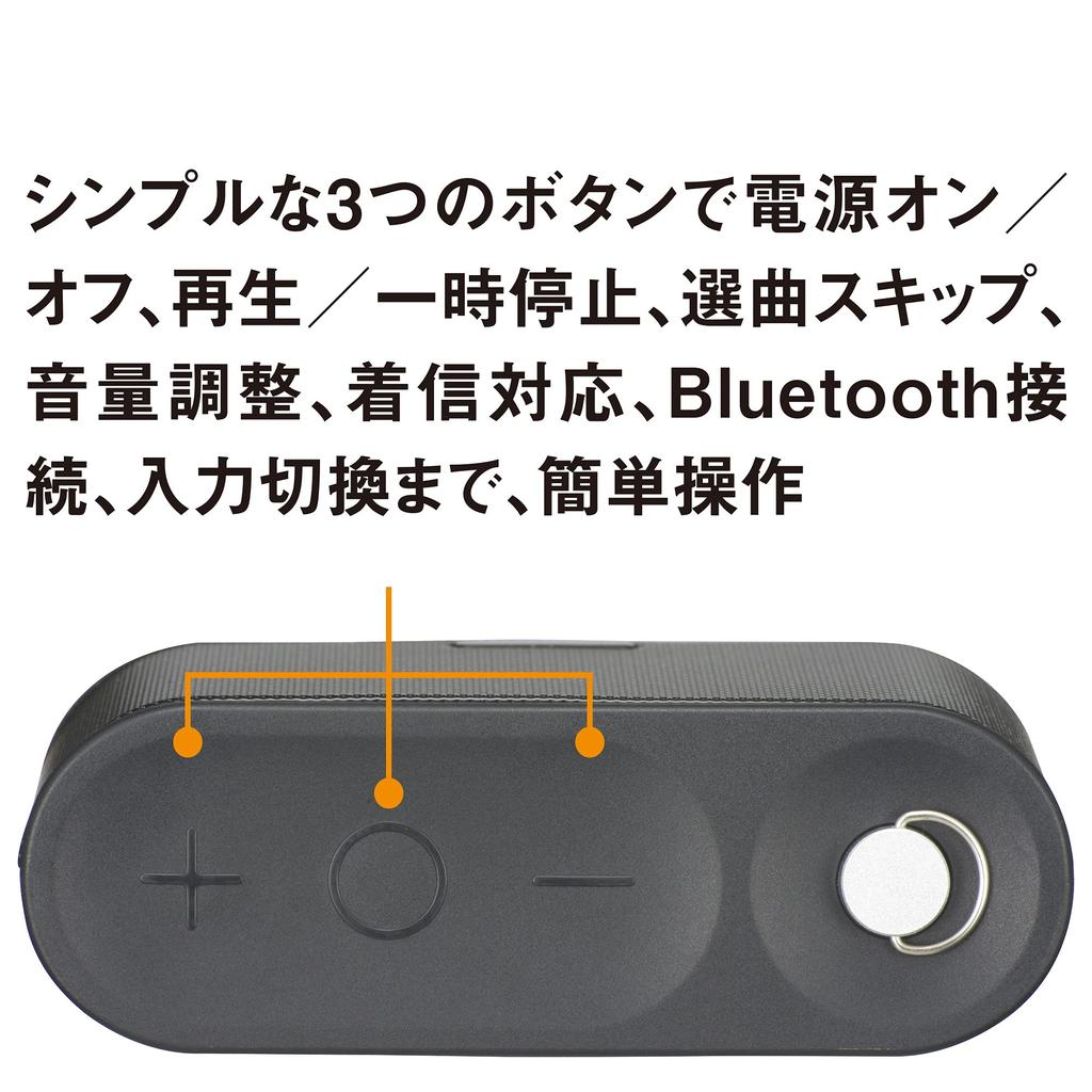 OHM Electric AudioComm Wireless Compact Smartphone Incoming OHM Speaker, Bluetooth, Calls, Telework, ASP-W200N, 03-2300