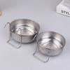 Household 10-18cm Crate Dog Cat Bowl Stainless Steel Hanging Pet Cage Bowl Food Water Feeder Coop Cup For Cat Puppy Birds Rats