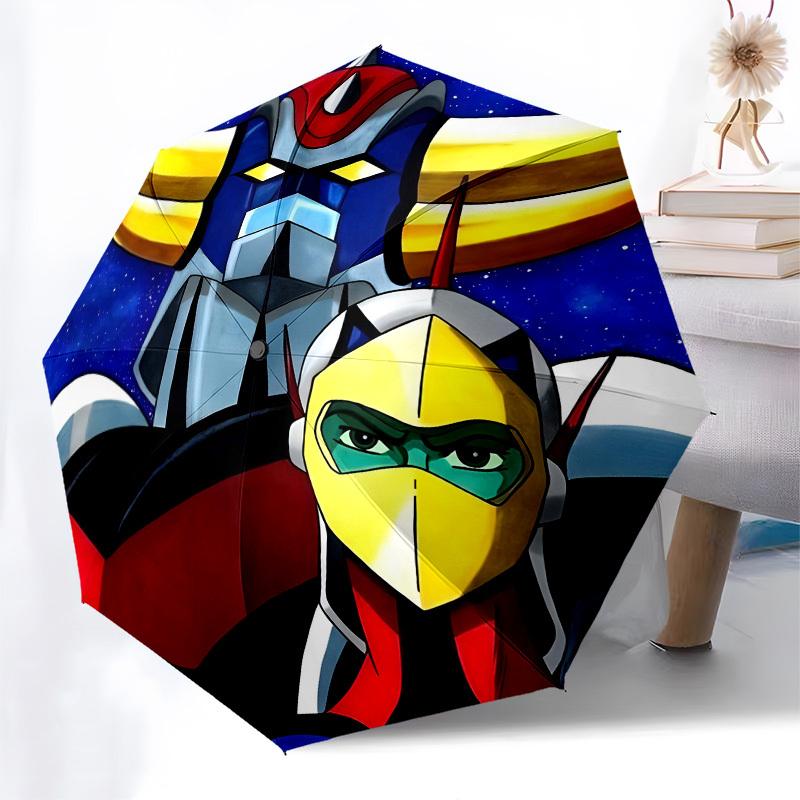 Robots, Space Automatic Opening and Closing, 8 Rib Structure Portable Umbrella, Suitable for Men and Women In All Seasons  Perfect Gift for