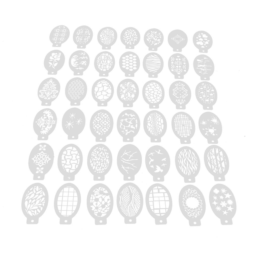 42Pcs Face Paint Stencils Reusable Hollow  Face Body Painting Templates Tracing Stencils for Part
