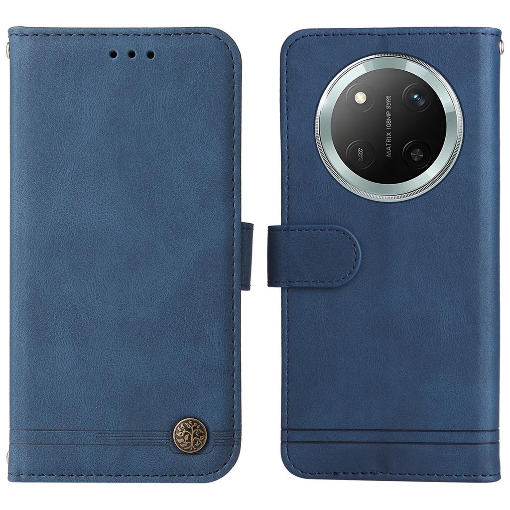 For Honor Magic7 Lite 5G/X9c 5G/X60 Pro 5G Leather Wallet Cases Skin Touch Phone Cover Stand with Strap