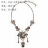 Retro Court Style, Temperament Vielseitige Schlüsselbein-Kurzhalskette Pulloverkette Übertriebenes Damenzubehör