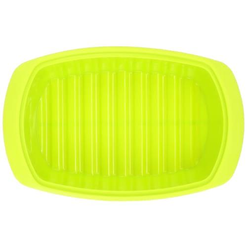 Wahei Freiz Mikrowellenkocher Silikon-Dampfgarer, RakuCHIN! Silikon, Mittel, Limettengrün, RR-5273