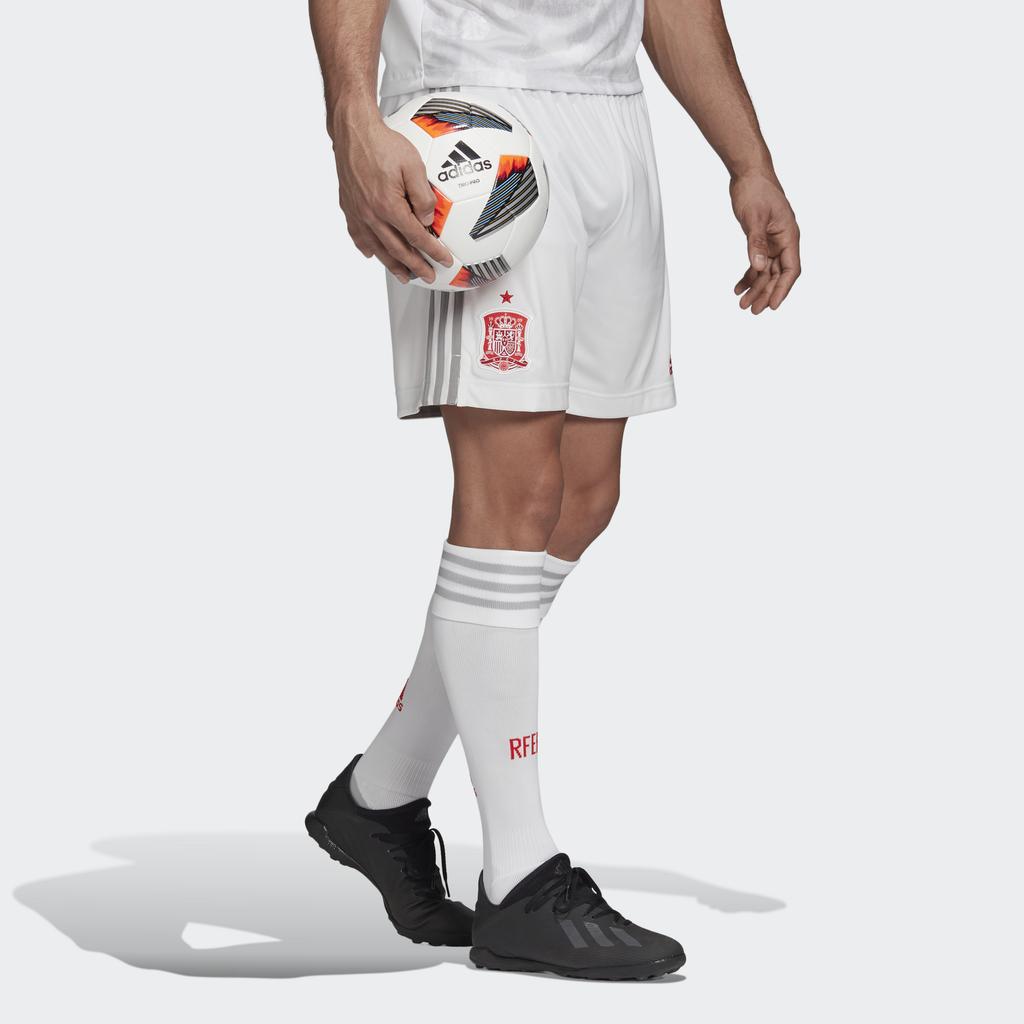 adidas Spain National Team Euro Cup Away Football Shorts Men Bottoms White EH6515