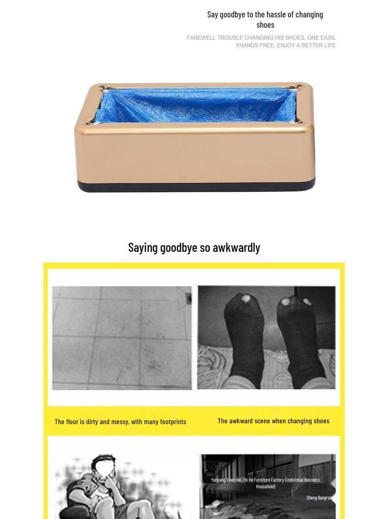 Shoe Cover Machine: Fully Automatic Smart Disposable Indoor Step-On Film Sleeve Foot Cover