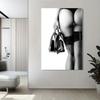 Black and White Sexy Woman Poster Nude Girls Canvas Print Painting Picture For Living Room Home Decor