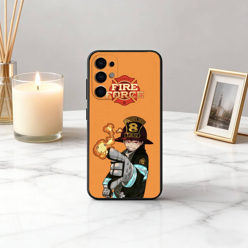 

Fire Force S-Shinra K-Kusakabe-SK Phone Case For Samsung S25,S24,S21,S22,S23,S30,Ultra,S20,Plus,Fe,Lite,Note,10,Black Cover Samsung S21Ultra