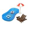 Fairy Garden Doll House Swimming Pool Model Set, Exquisite Workmanship DIY