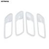 Interior Door Handle Bowl Cover Trim For Honda Fit Jazz -  2024 2025 Carbon Fiber Decoration Frame Car Accessories