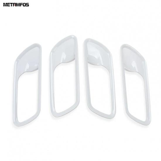 Interior Door Handle Bowl Cover Trim For Honda Fit Jazz -  2024 2025 Carbon Fiber Decoration Frame Car Accessories