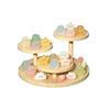 Wooden Display Rack Stand - Multilayer Collector Figurine Holder Jewelry Cosmetic Cupcake Storage Rack
