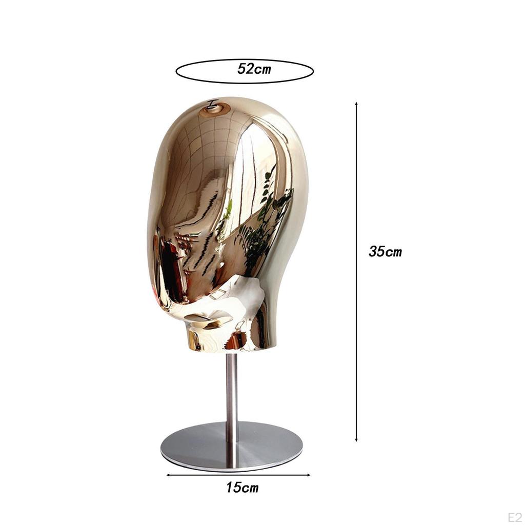 Şapka ve Kep Sergileme Standı Şapka Depolama Yuvarlak Taban Sağlam Manken Başı Model Peruk
