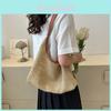 Fashionable Summer Handwoven Tote Bag Trendy Street Style Medium Straw Bag