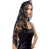 Women Veil 1-Tier Wedding Veil with Exquisite Lace Binding Romantic Bridal Headpiece for Church Ceremonies Engagement Banquets