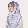 Breathable Eid Al-Fitr Long Floral Turban Adjustable Multiple Colors Printed Arab Lady Headscarf Versatile Cotton