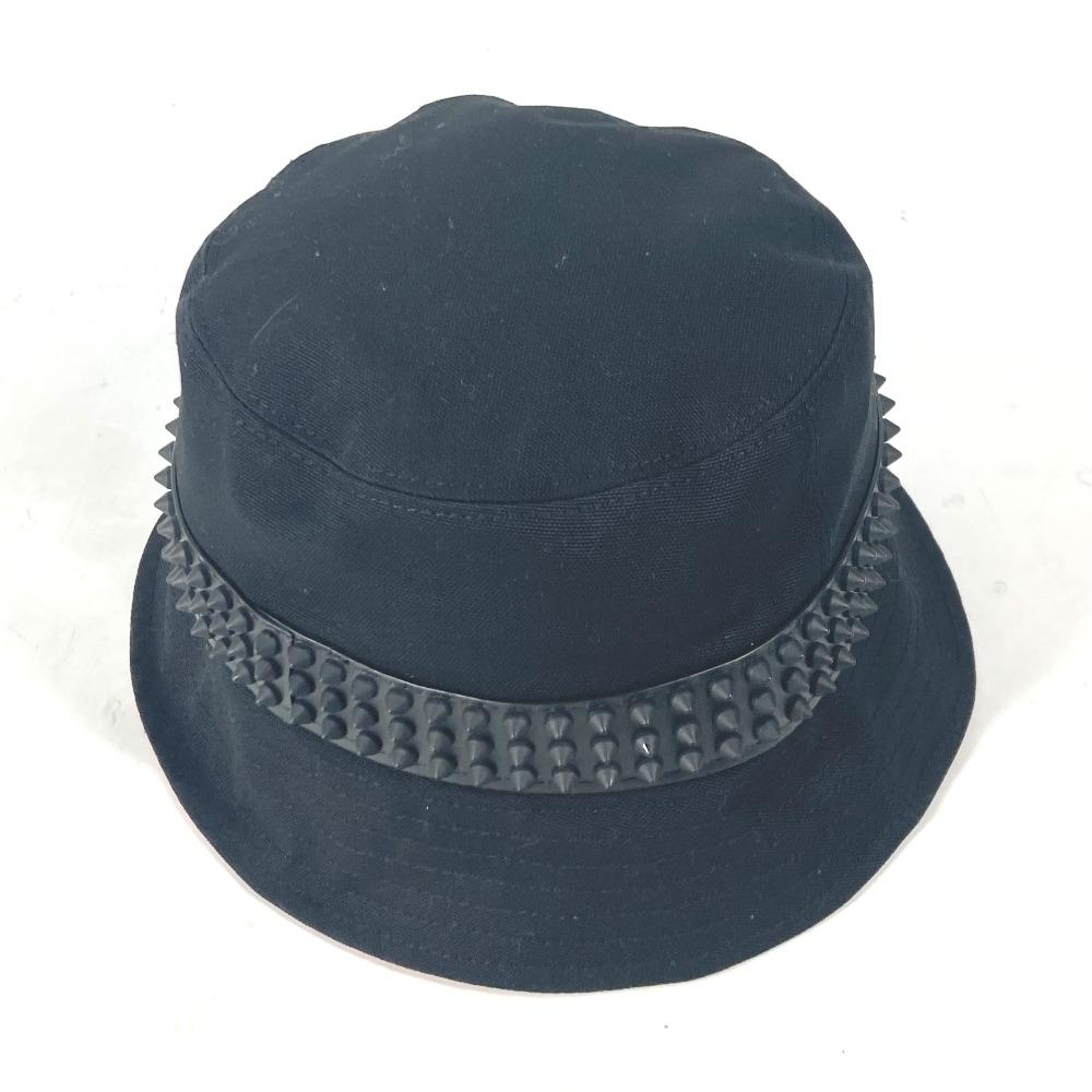 Christian Louboutin 3235326 Studs BOBINO bucket hat bob hat cotton Black Unused