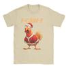 Funny Rooster F CAW F Santa Chicken Christmas Creative Print TShirt Women Summer Short Sleeve Round Neck Casual Tshirt Clothing