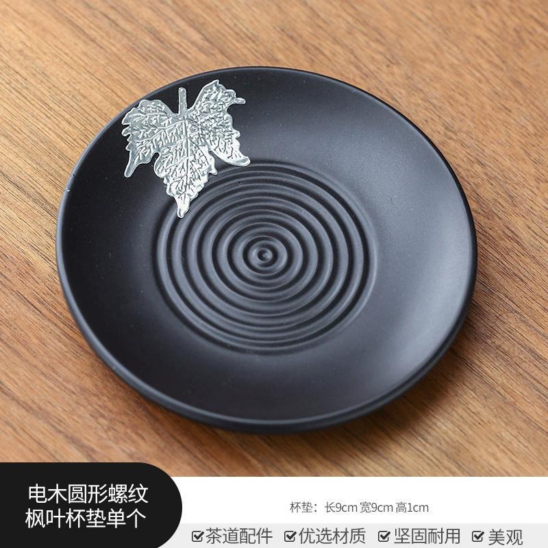Kung Fu Teetassen Untersetzer Haushalt Küche Japanischer Kung Fu Teetassenhalter Kreative Runde Tee Set Matte Zubehör 2025 Neu