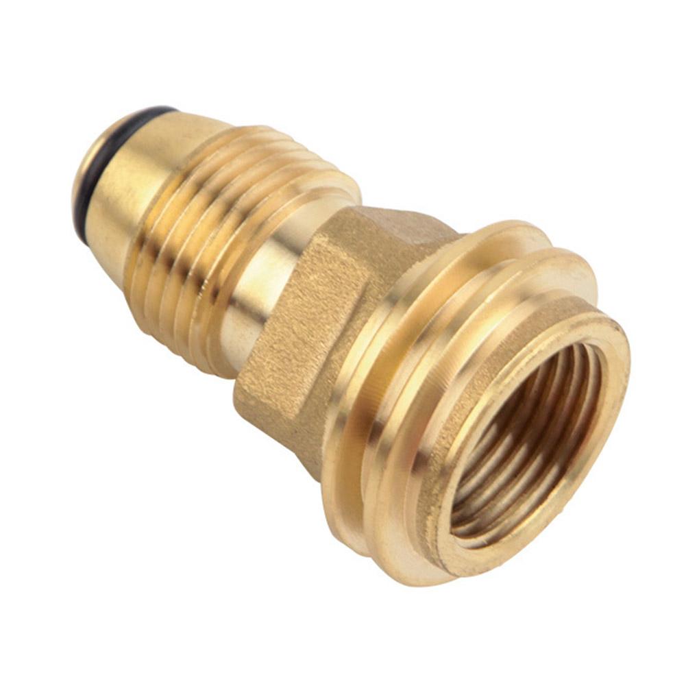Propane LP TANK POL Service Valve To QCC Outlet Brass Adapter Part Camping Outdoor Propane Inflation Connector Gas Stove Adapter