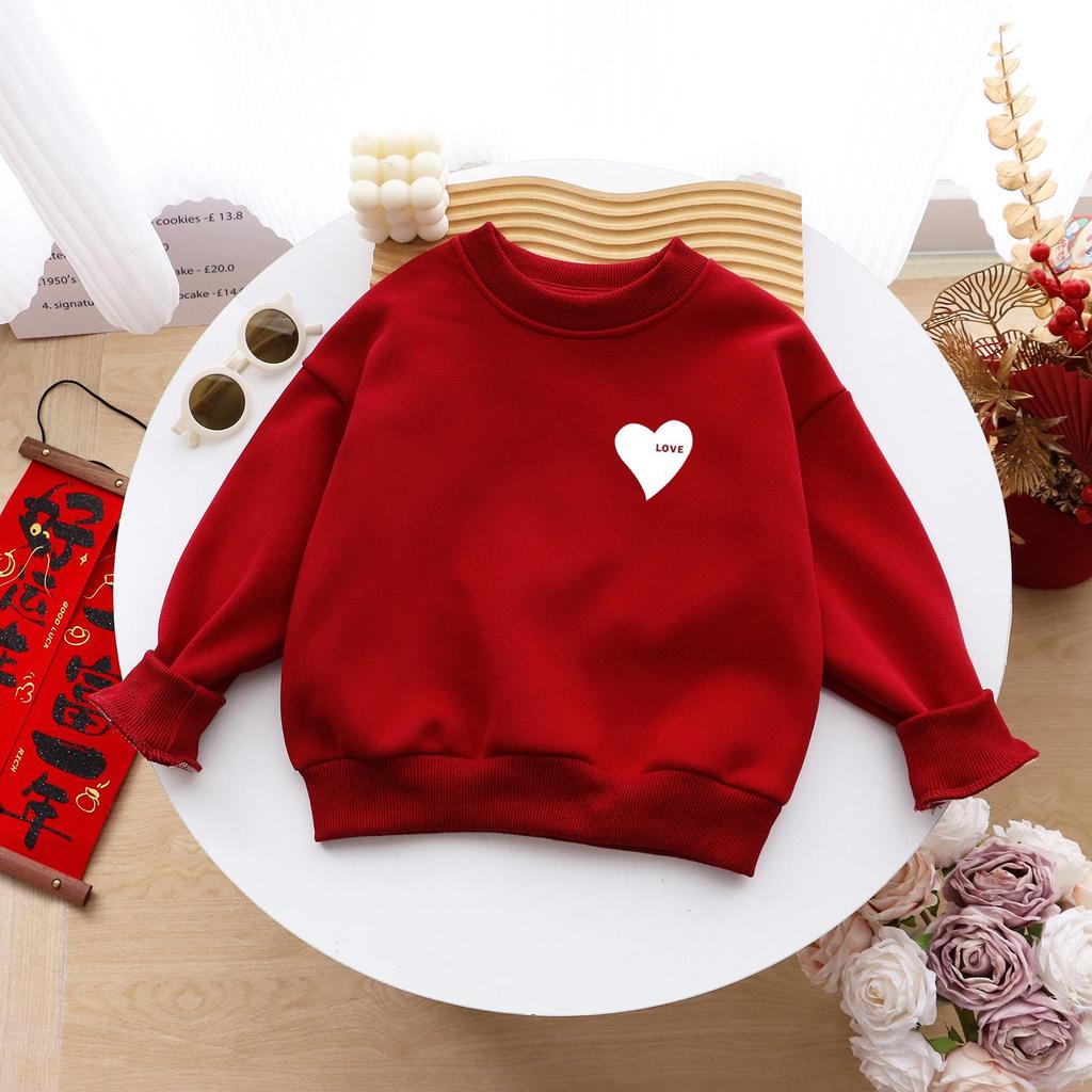 High-End Velvet Winter Family Hoodie & Bodysuit Set - Mother-Son & Parent-Child 100-Day Celebration 2025 Edition
