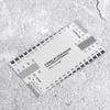 Stainless Steel String Action Ruler Gauge Measuring Tool for Electric Bass Guitar
