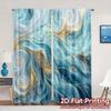 2pcs   2D FLAT PRINTING Curtains (Without Rod) AzureWhispers Chic Creative Curtains Fabric Curtains Versatile All Perfect for