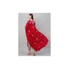 GoSriKi Women's Cotton Blend Straight Printed Kurta with Pant & Dupatta (MEI Red-GS_XL_Red_X-Large)