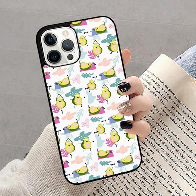 Avocado Yoga Phone Case For iPhone 17 Air 16 15 14 13 12 11 Pro Max Plus Max Cover Shell