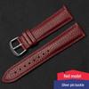 Lychee Pattern Genuine Leather Watch Strap - Soft, Breathable, Quick Release, Double-Sided Cowhide for Men & Women
