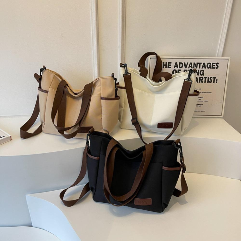 

Холщовая женская сумка-тоут, однотонная спортивная сумка для спортзала, новая сумка на плечо