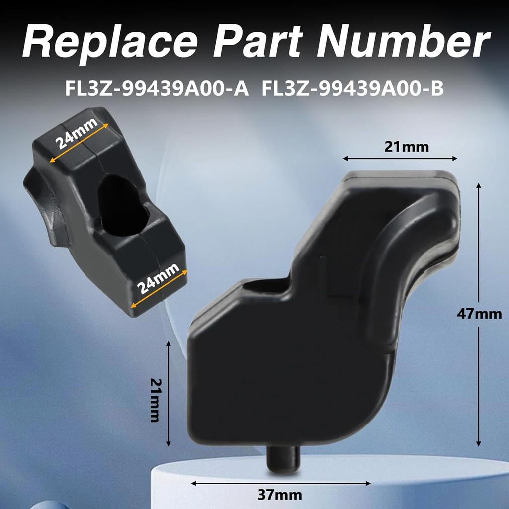 Upgraded Left&Right Side Tailgate Rubber Bumper Cushions Tailgate Stopper Limiter Cushions With 4 Metal Bolts Compatible With Ford F-150 2015-