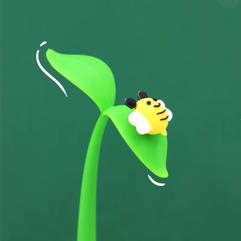 1 Piece Stationery Flowers Cute Cartoon Panda Soft Gel Pen Sunflower School Office Kawaii Supplies Creative Pens