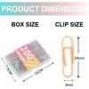 Macaron Colored Paper Clips 400 PCS Small Size Paper Clip 1.1 Inch (28mm) 2 Boxes of 200 PCS Each PaperClips Suitable for Office School Paperwork and