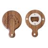 Bottle Opener Magnetic Cartoon Pattern Manual Wooden Hanging Hole Refrigerator Paste Beer Opener Kitchen Gadgets