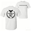 Charlie Kirk Freedom Shirt Tribute Memorial American Hero Shirt Patriotic Activism Shirt Harajuku Graphic T Shirts Streetwear